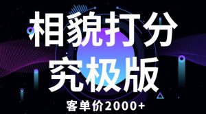 相貌打分究极版，客单价2000+纯新手小白就可操作的项目-副业吧