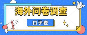 外面收费5000+海外问卷调查口子查项目，认真做单机一天200+【揭秘】-副业吧