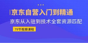 （6901期）京东自营入门到精通：京东从入驻到技术全套资源匹配（79节课）-副业吧
