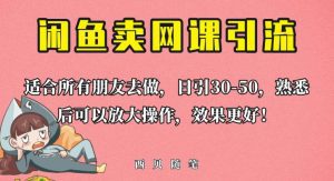 外面这份课卖698，闲鱼卖网课引流创业粉，新手也可日引50+流量【揭秘】-副业吧