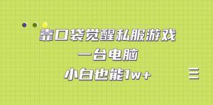 （7113期）靠口袋觉醒私服游戏，一台电脑，小白也能1w+（教程+工具+资料）-副业吧