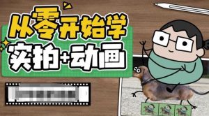 从零开始学实拍加动画，实拍加动画创意教程-副业吧