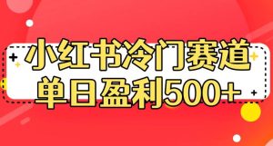 小红书冷门赛道，单日盈利500+【揭秘】-副业吧