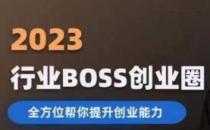 2023婚恋BOSS创业圈，全方位帮你提升创业能力-副业吧