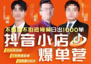 推易·抖店精细化运营，7月份线上直播课商品卡自然流推荐流，起店高阶等玩法-副业吧