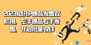 (7426期)2023知识IP-爆品发售双 阶班,左手爆品右手发售,开启批量收钱-副业吧