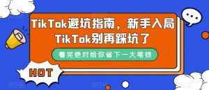（7460期）TikTok·避坑指南，新手入局Tk别再踩坑了（10节课）-副业吧
