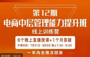 陈少珊·电商中层管理能力提升班，学习对象-电商公司各个岗位的主管，20人人以内的电商公司老板-副业吧