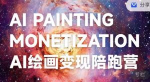 蛮驴·AI绘画变现陪跑营，快速产出可商业变现的图-副业吧