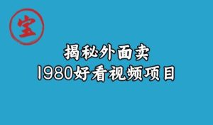 宝哥揭秘外面卖1980好看视频项目,投入时间少,操作难度低-副业吧