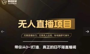 前线玩家快手无人直播带货课，带你从0-1打造，真正的日不落直播间-副业吧