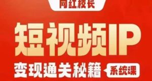 网红校长短视频IP变现通关秘籍｜系统课，产品篇，短视频篇，商业篇，私域篇，直播篇-副业吧
