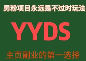 YYDS男粉项目永远是不过时玩法，主业副业的第一选择【揭秘】-副业吧