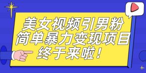 价值3980的男粉暴力引流变现项目，一部手机简单操作，新手小白轻松上手，每日收益500+【揭秘】-副业吧