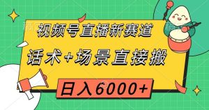 视频号直播新赛道，话术+场景直接搬，日入6000+【揭秘】-副业吧