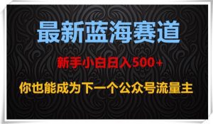最新蓝海赛道,新手小白日入500+,你也能成为下一个公众号流量主【揭秘】-副业吧