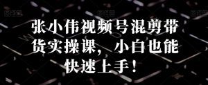 张小伟视频号混剪带货实操课，小白也能快速上手！-副业吧