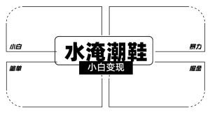 2024全新冷门水淹潮鞋无人直播玩法，小白也能轻松上手，打爆私域流量，轻松实现变现-副业吧