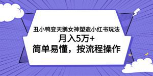 （7604期）丑小鸭变天鹅女神塑造小红书玩法，月入5万+，简单易懂，按流程操作-副业吧