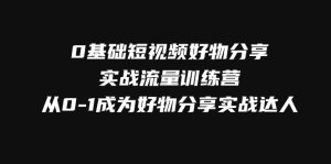 (7792期)0基础短视频好物分享实战流量训练营,从0-1成为好物分享实战达人-副业吧