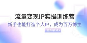 (8134期)流量变现-IP实操训练营:新手也能打造个人IP,成为百万 博主(46节课)-副业吧