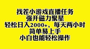 (8180期)找茬小游戏直播,强开磁力聚星,轻松日入2000+,小白也能轻松上手-副业吧