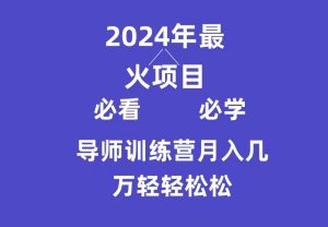 （9301期）导师训练营互联网最牛逼的项目没有之一，新手小白必学，月入3万+轻轻松松-副业吧
