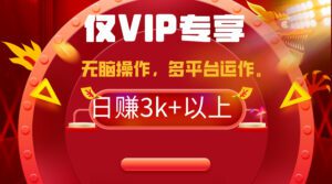 （9377期）2024年最新一键多平台带货，这么简单无脑的操作日入3k+你玩过吗？几分钟…-副业吧