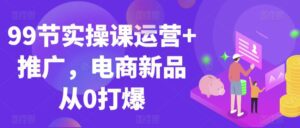 99节实操课运营+推广，电商新品从0打爆-副业吧