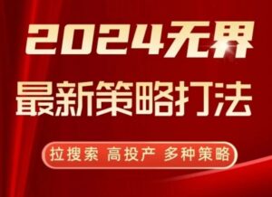 2024无界最新策略打法，拉搜索，高投产，多种策略-副业吧