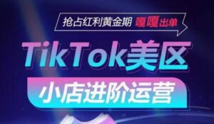 TikTok Shop美区小店进阶运营，抢占红利黄金期 嘎嘎出单-副业吧