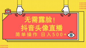 （9938期）无需露脸！Ai头像直播项目，简单操作日入500+！-副业吧