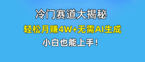 （9949期）快手无脑搬运冷门赛道视频“仅6个作品 涨粉6万”轻松月赚4W+-副业吧