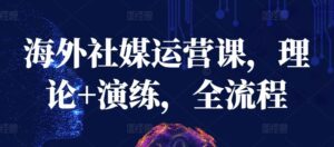 海外社媒运营课,理论+演练,全流程-副业吧