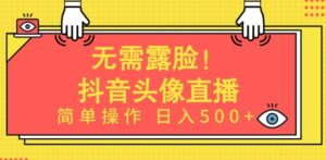 无需露脸，Ai头像直播项目，简单操作日入500+-副业吧
