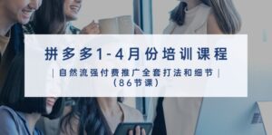 拼多多1-4月份培训课程，自然流强付费推广全套打法和细节（86节课）-副业吧