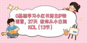 0基础学习小红书博主IP特训营【第5期】,37天教你从小白到KOL(13节)-副业吧