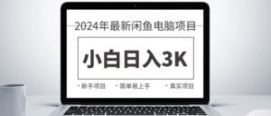 （10845期）2024最新闲鱼卖电脑项目，新手小白日入3K+，最真实的项目教学-副业吧