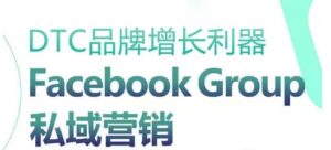 DTC品牌增长利器：Facebook Group私域营销策略-副业吧