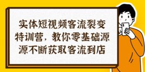 （10904期）实体-短视频客流 裂变特训营，教你0基础源源不断获取客流到店（29节）-副业吧