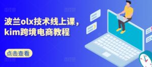 波兰olx技术线上课，kim跨境电商教程-副业吧