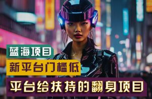 （11244期）【蓝海项目】新平台无脑搬运，翻身项目 门槛低 小白也能轻松上手 日入500+-副业吧