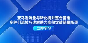 （11335期）亚马逊流量与转化提升整合营销，多种引流技巧讲解助力高效突破销量瓶颈-副业吧