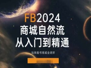 2024Faceboo商城自然流(从入门到精通)，玩转脸书商城全闭环-副业吧