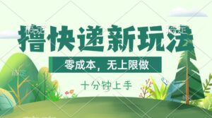 （11365期）撸快递最新玩法，零成本，无上限做，日产1000+。课程看完就会-副业吧