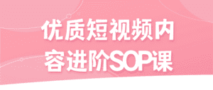 优质短视频内容进阶SOP课-副业吧