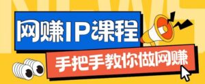 ip合伙人打造1.0，从0到1教你做网创，实现月入过万-副业吧