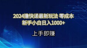 （11680期）2024撸快递最新玩法零成本新手小白日入1000+-副业吧
