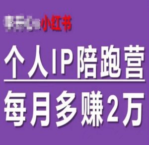 小红书个人IP陪跑营，60天拥有自动转化成交的双渠道个人IP，每月多赚2w-副业吧