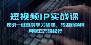 短视频IP实战课，独创一键复制学习秘籍，转战新领域，月赚五万轻松行-副业吧